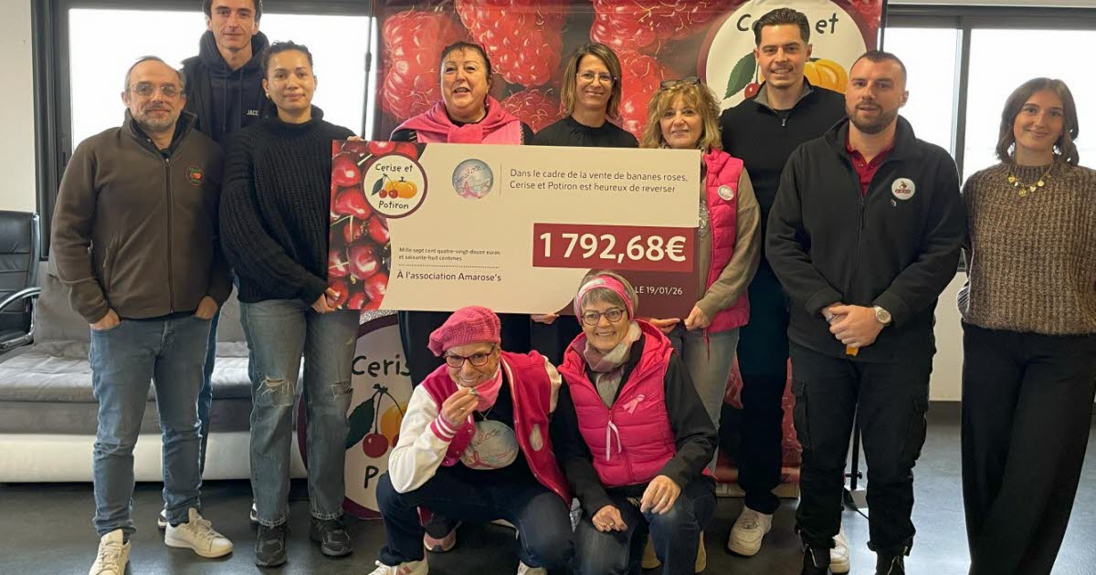 un chèque de 1 792,68 euros pour l’association Amarose’s