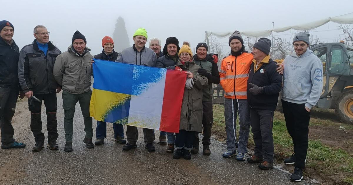 Mison. Un 46e  camion en route pour l’Ukraine avec des filets anti-grêle