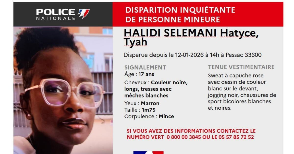 Gironde. Portée disparue mi-janvier près de Bordeaux, Tyah, 16 ans, retrouvée pendue
