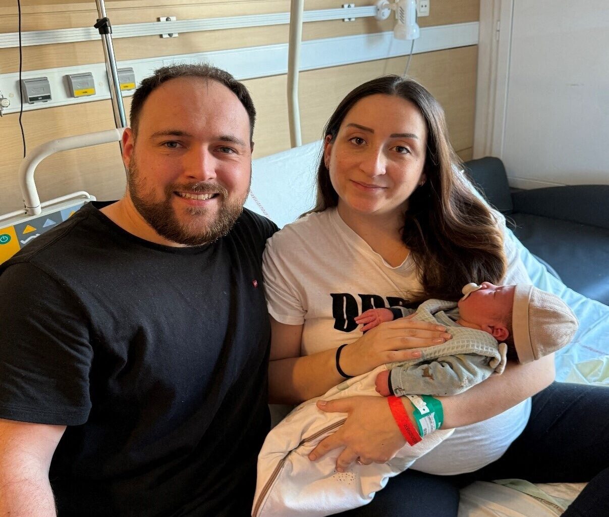 leur bébé est le 1er de l'année aux HCL