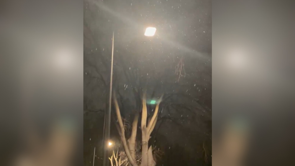 quelques flocons observés en ville ce mercredi soir