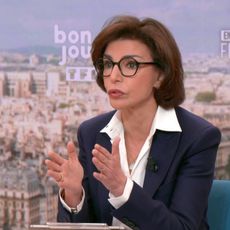 La candidate des Républicains à la maire de Paris Rachida Dati sur le plateau de "Bonjour ! La Matinale TF1" jeudi 22 janvier 2026.