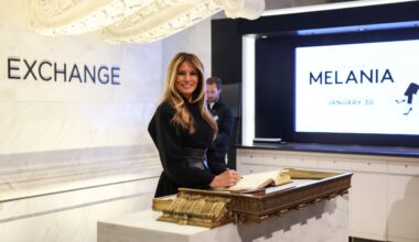 Melania Trump illumine la bourse de New York