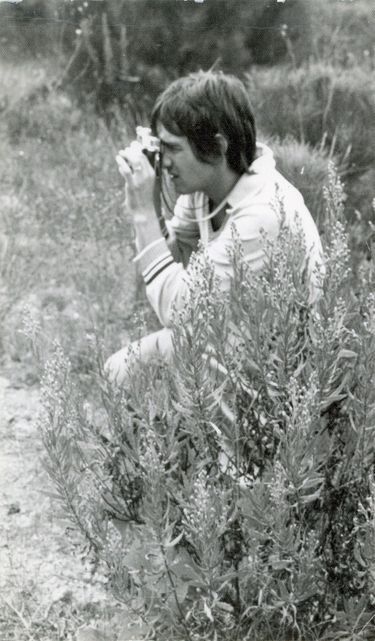 Une jeune pousse et un photographe en herbe. Yann Bergheaud et son père Jean-Louis Murat, en 1974.