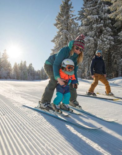 Ski famille lac blanc