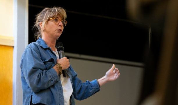 Suzanne Brolly est adjointe à la laire de Strasbourg en charge de la ville résiliente, de l'urbanisme et des espaces verts. Photo archives Romeo Boetzle