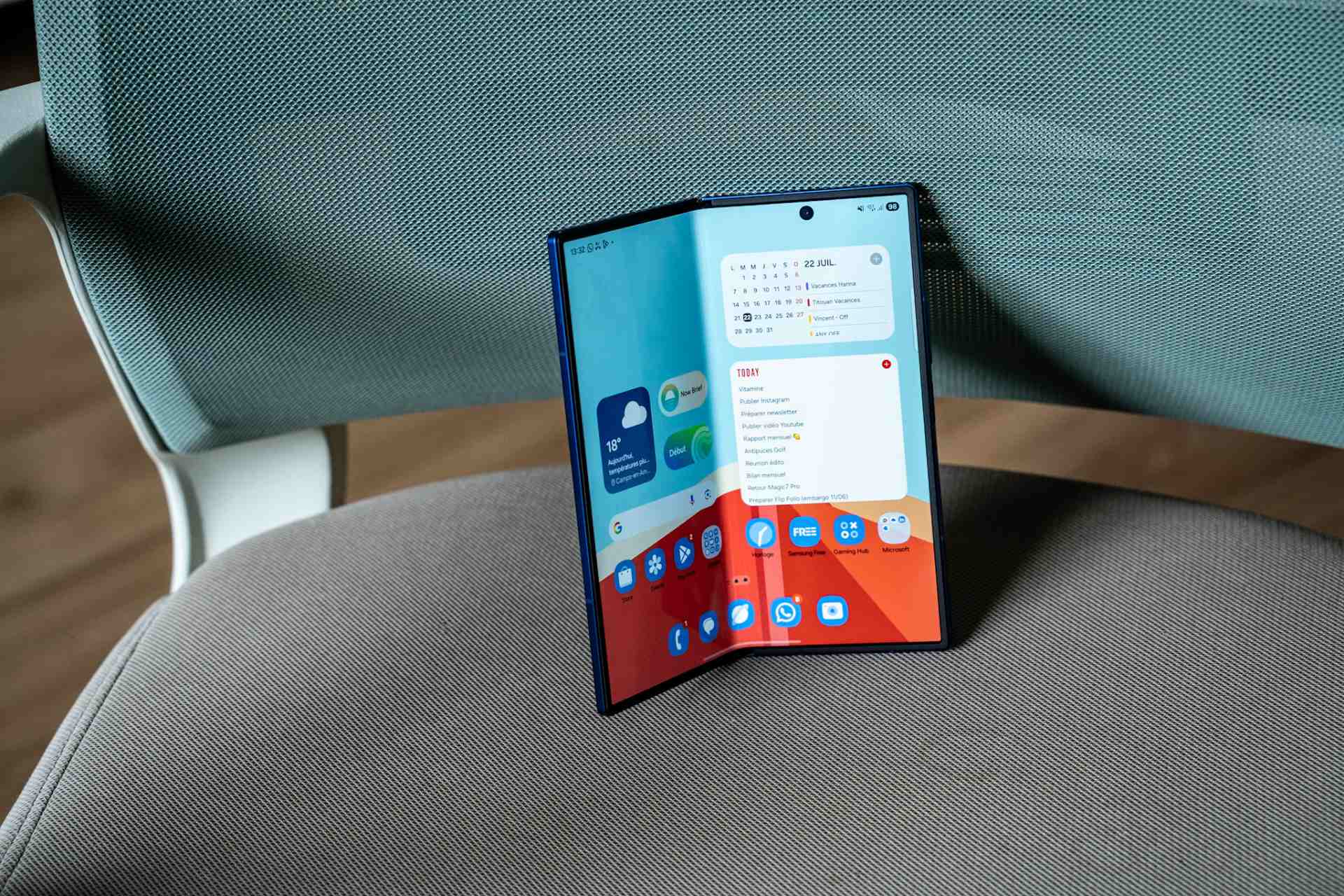Test Galaxy Z Fold7 Ecran Ouvert