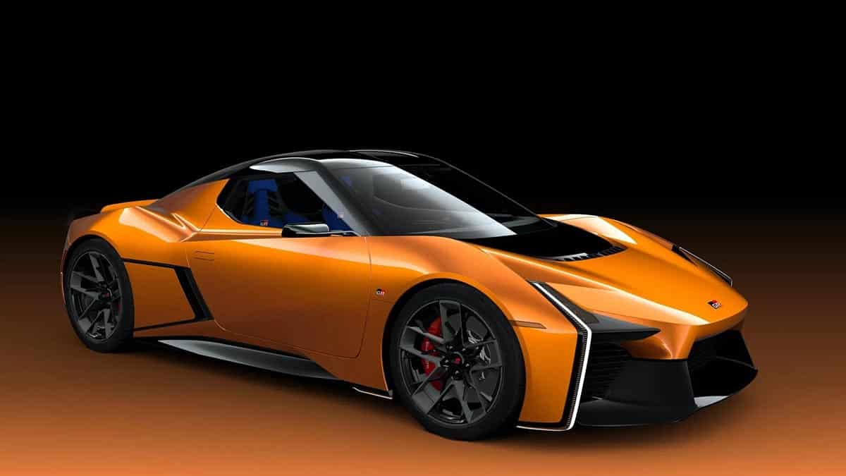 Avant agressif du concept Toyota FT-Se, museau plongeant et feux effilés