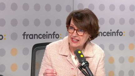 La ministre de l'Agriculture, Annie Genevard, sur franceinfo, le 13 janvier 2025. (FRANCEINFO / RADIO FRANCE)