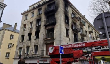 un immeuble entièrement évacué dans le centre-ville