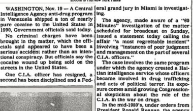 Qui a importé de la coke aux USA ? La CIA ! – CAPJPO EuroPalestine