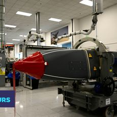 Un missile Storm Shadow à l'usine MBDA de Stevenage, le 9 juillet 2025