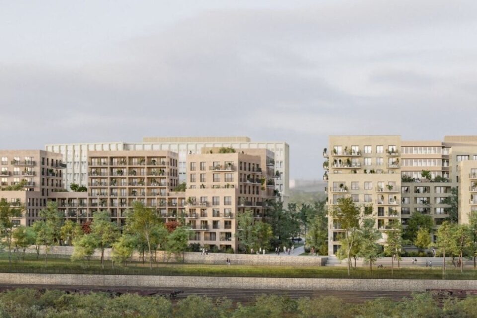 La perspective des logements de l’Eveil de Flaubert.