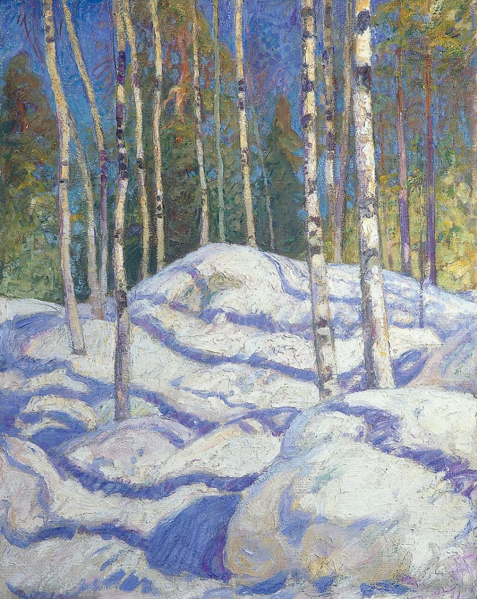 Pekka Halonen, Les Bouleaux au soleil d’hiver