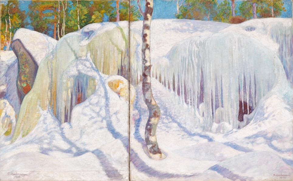 Pekka Halonen, Rochers couverts de neige et de glace