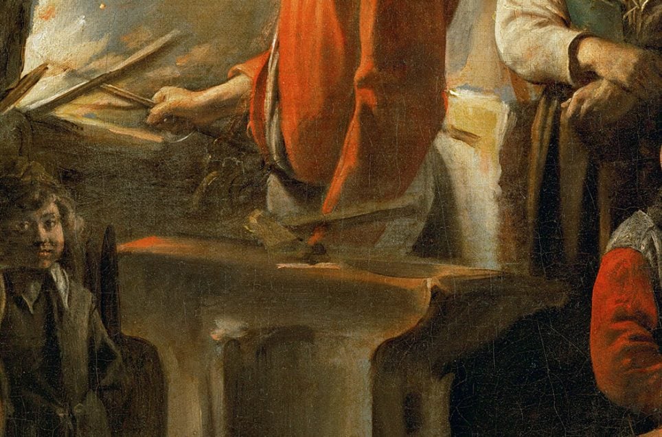 Louis Le Nain, La Forge (détail)