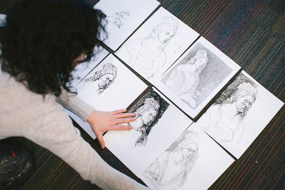 Récemment, Elene Shatberashvili a été invitée par le musée du Louvre à proposer une copie d’une de ses œuvres