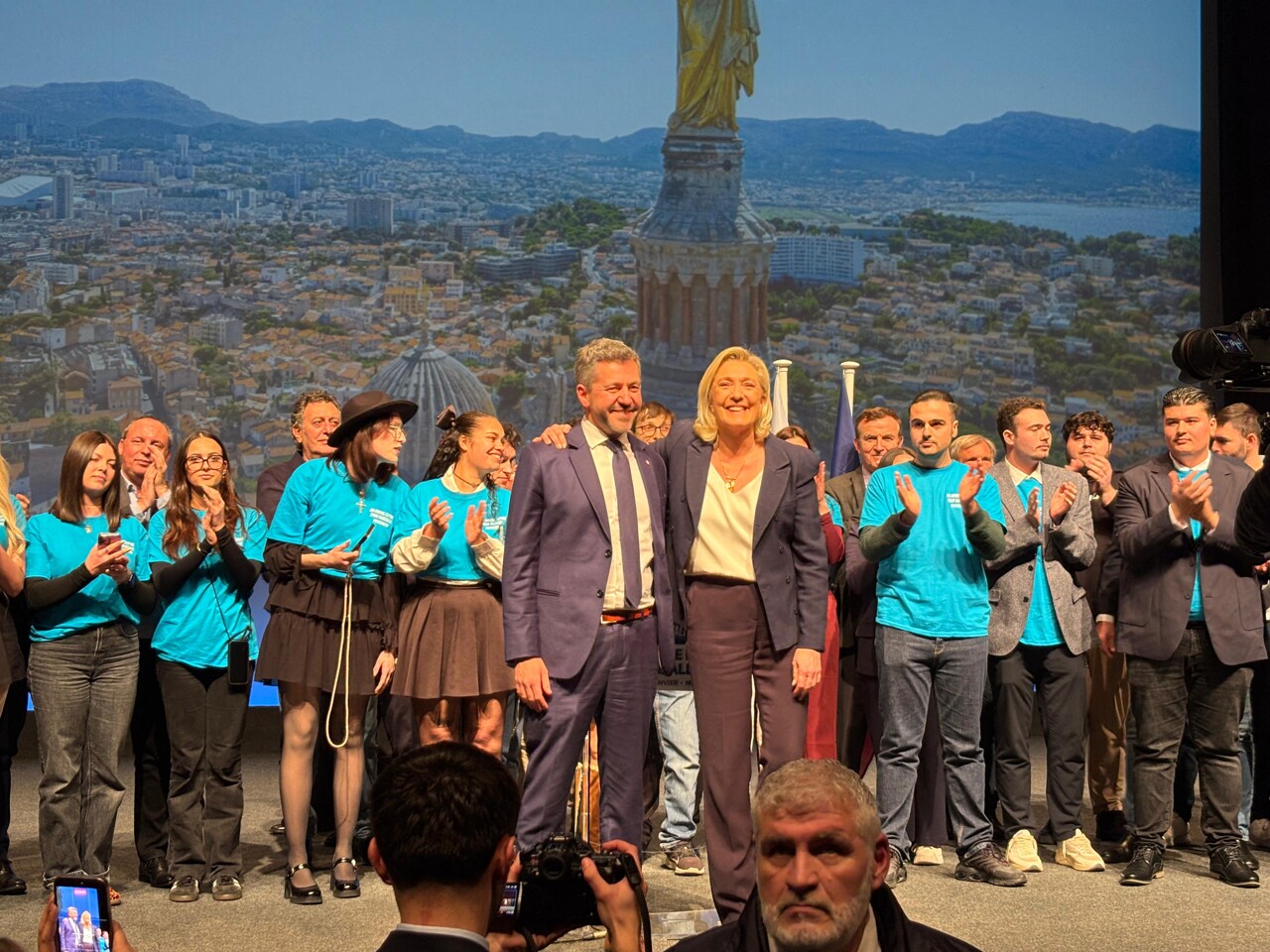 Municipales 2026. À Marseille, Marine Le Pen appelle "au sursaut" pour faire gagner le RN
