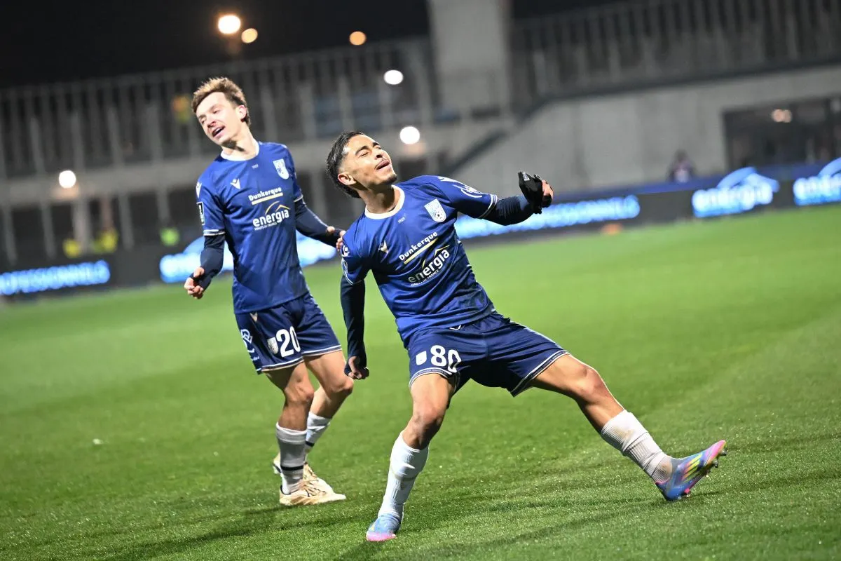 Gessime Yassine sous le maillot de Dunkerque @Alamy