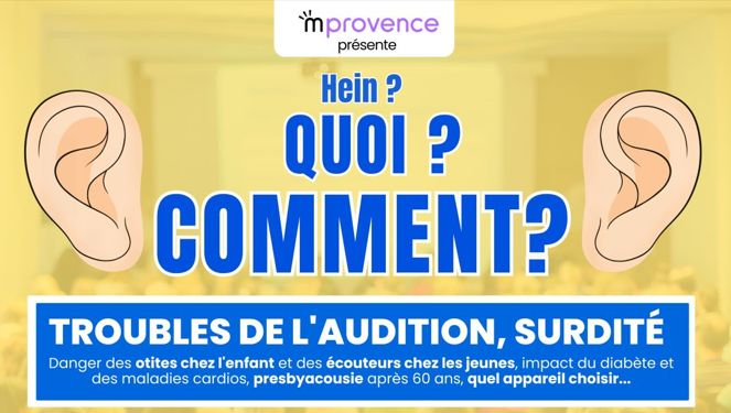 Tous sourds un jour ? Troubles et pertes d'audition, deux conférences à Aix et Marseille