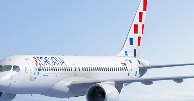Un des avions de la flotte de Croatia Airlines.