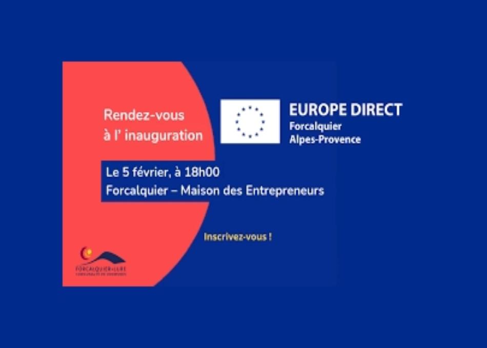 FORCALQUIER : Un nouveau Centre Europe Direct s’installe en ville