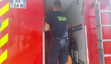Une "possible" fuite de gazole dans la Vilaine à Rennes, les sapeurs-pompiers installent un barrage