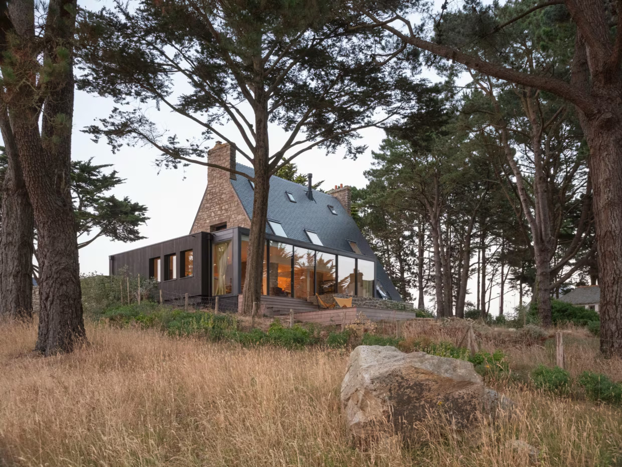 maison agrandie en Bretagne décoration contemporaine