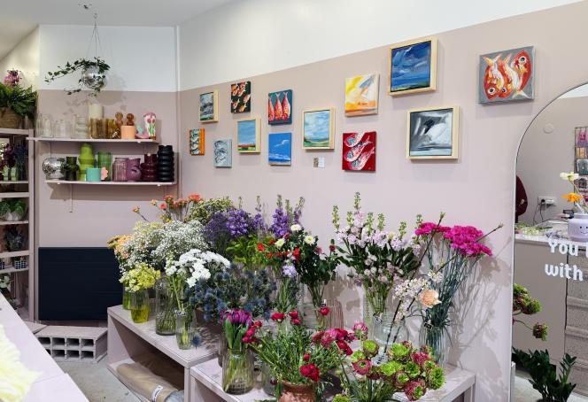 L’intérieur de la boutique d’Audrey.