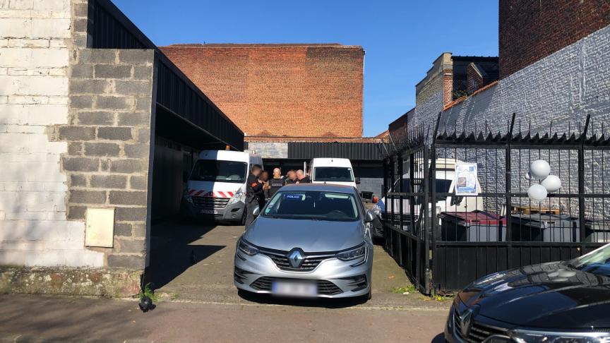 Mercredi après-midi, une opération de police a eu lieu dans la salle de réception de la rue Saint-Antoine, à Roubaix.