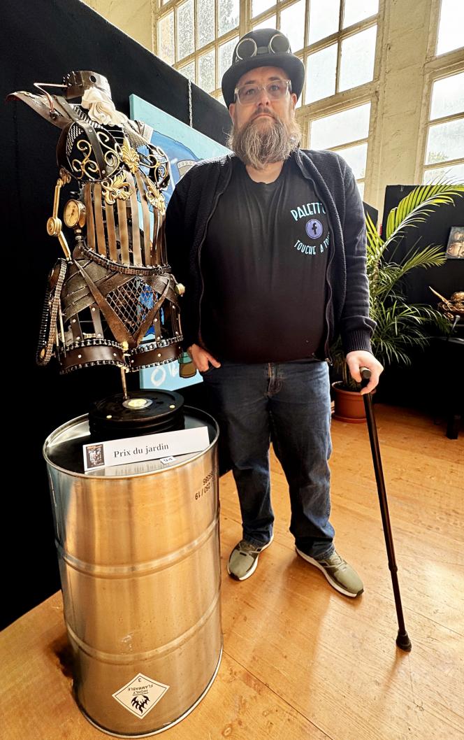 Palett’o, sculpteur sur métal et invité d’honneur du salon Open Art’s 2026.