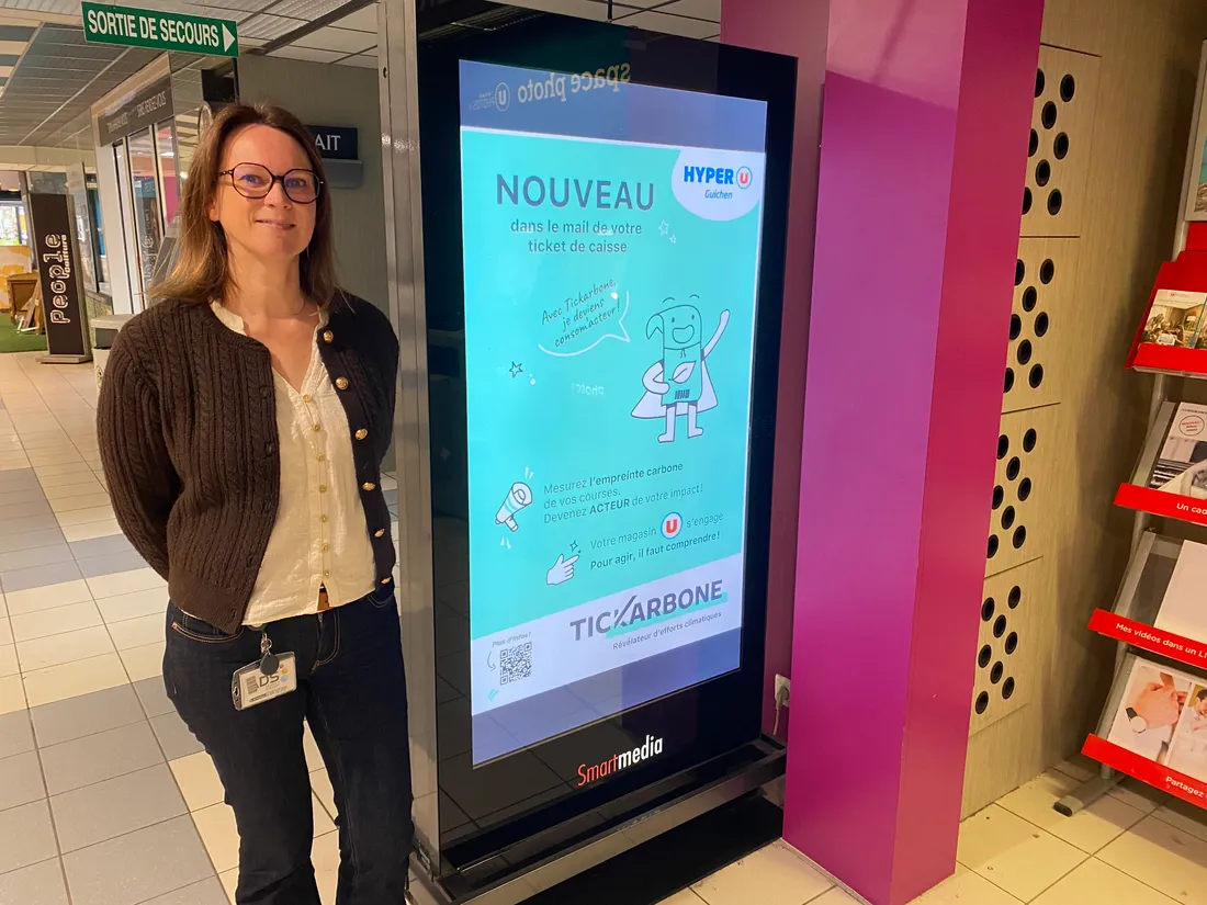 Isabelle Quanquoit, de l'Hyper U de Guichen