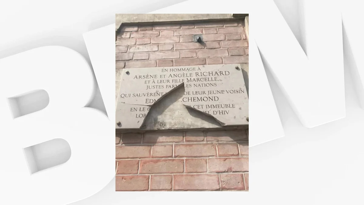 Une plaque en hommage à un couple de Justes dégradée à Paris avant les commémorations de la rafle du Vél' d'Hiv'