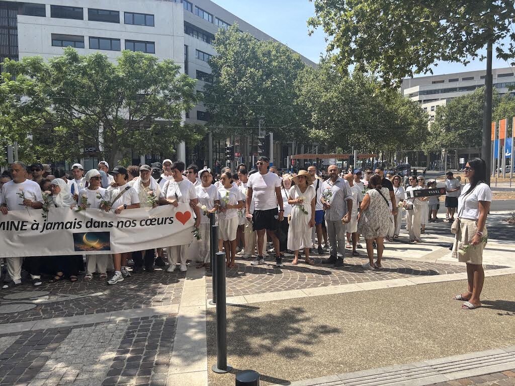 EN IMAGES. Meurtre de Montpellier. Marche blanche pour "Amine à jamais dans nos coeurs"