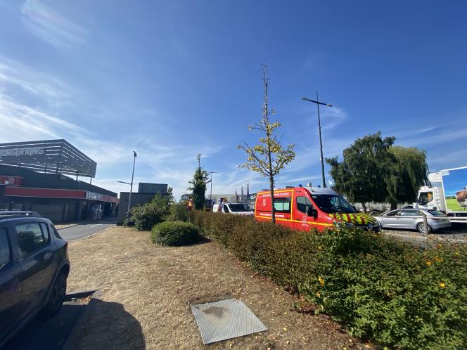 Une ambulance est toujours prévue au cas où il y aurait une victime.