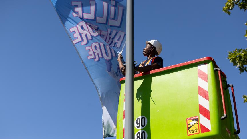 Lille Aventure Nature, la Braderie ou la Pride bénéficient de ces campagnes par oriflammes.