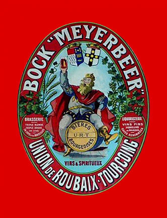 Étiquette Bock Meyerbeer de l’Union Roubaix Tourcoing.