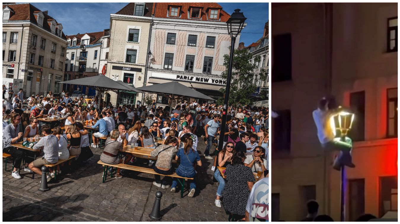 Braderie de Lille : un jeune homme très grièvement blessé en tombant d’un lampadaire samedi soir