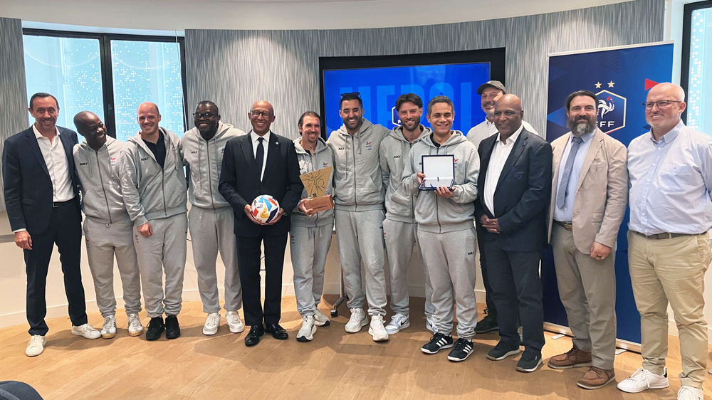 Les champions d'Europe reçus à la FFF | Fédération Française de Football (FFF)