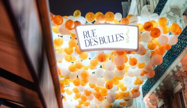 Pour les fêtes, la rue Montorgueil se transforme en Rue des Bulles