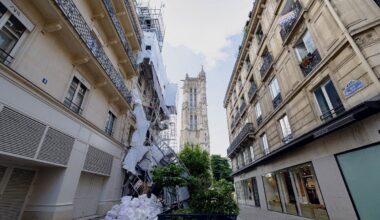 Paris : un échafaudage s'effondre près de la rue de Rivoli sans faire de victime