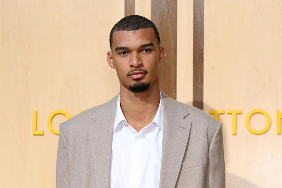 Victor Wembanyama attends the Louis Vuitton Menswear Spring/Summer 2027 show as part of Paris Fashion Week on June 23, 2026 in Paris, France. Getty Images