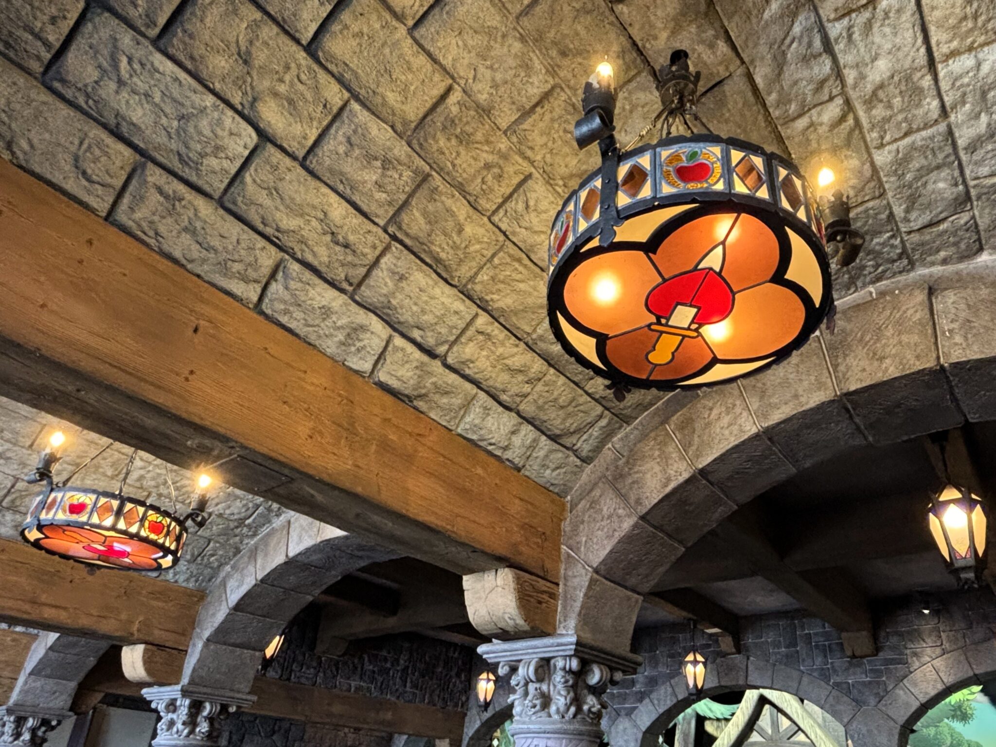 From the queue onwards, guests will be able to enjoy a refreshed space, with newly-painted floors, low walls, columns, woodwork and railings, as well as a new themed chandelier.