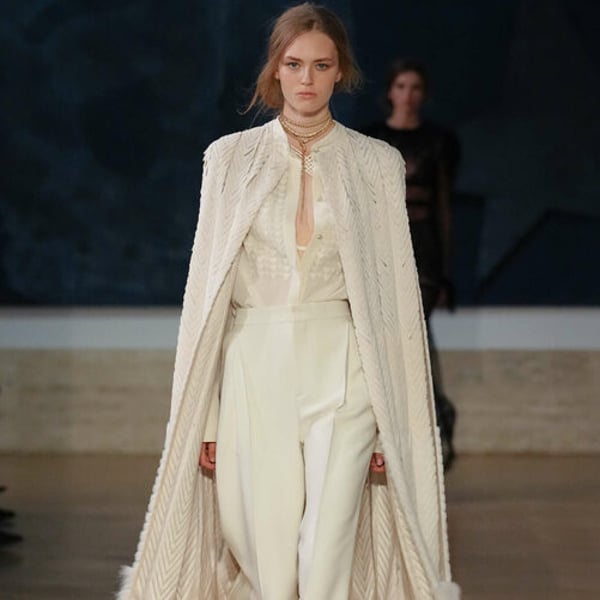 Black and cream and very Roman at Fendi haute couture show