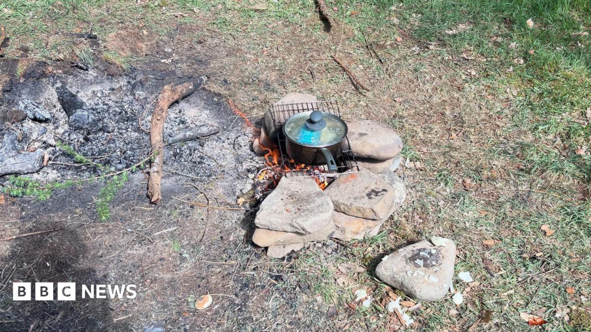 Peak district campfire