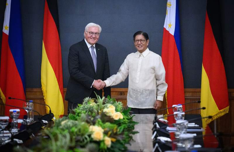 German president addresses South China Sea tensions in Philippines