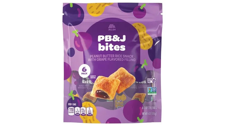 Aldi PB&J Bites on white background