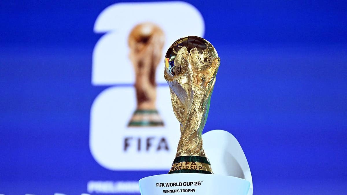 A view of the FIFA World Cup 2026 winner trophy