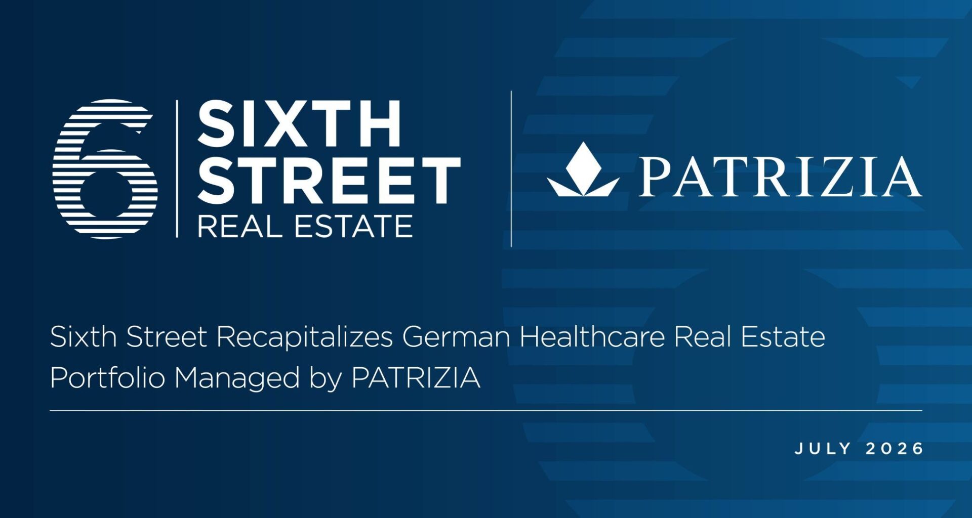 Germany: Sixth Street recapitalises portfolio of mission-critical post-acute healthcare clinics across Germany