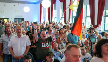 Ex-East German anthem heard at right-wing AfD event ahead of election